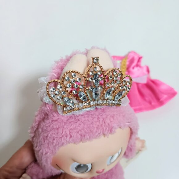 Custom Disney Princess Aurora Dress and Crown Made to Fit Labubu - Picture 7 of 9